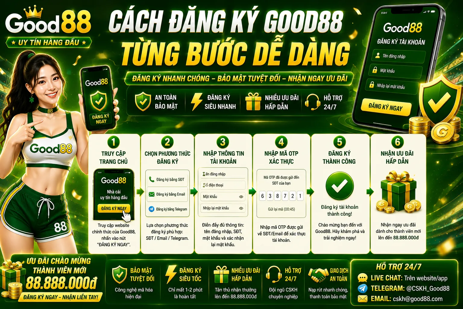 Đăng Ký Good88 – Hướng Dẫn Tạo Tài Khoản Từng Bước 2 Cách đăng ký Good88 từng bước