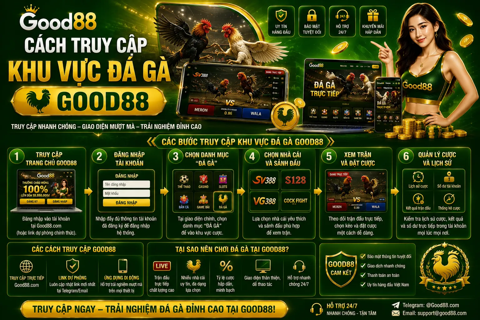 Đá Gà Good88 – Cách Xem Trận Và Đọc Các Loại Kèo 1 Cách truy cập khu vực đá gà Good88