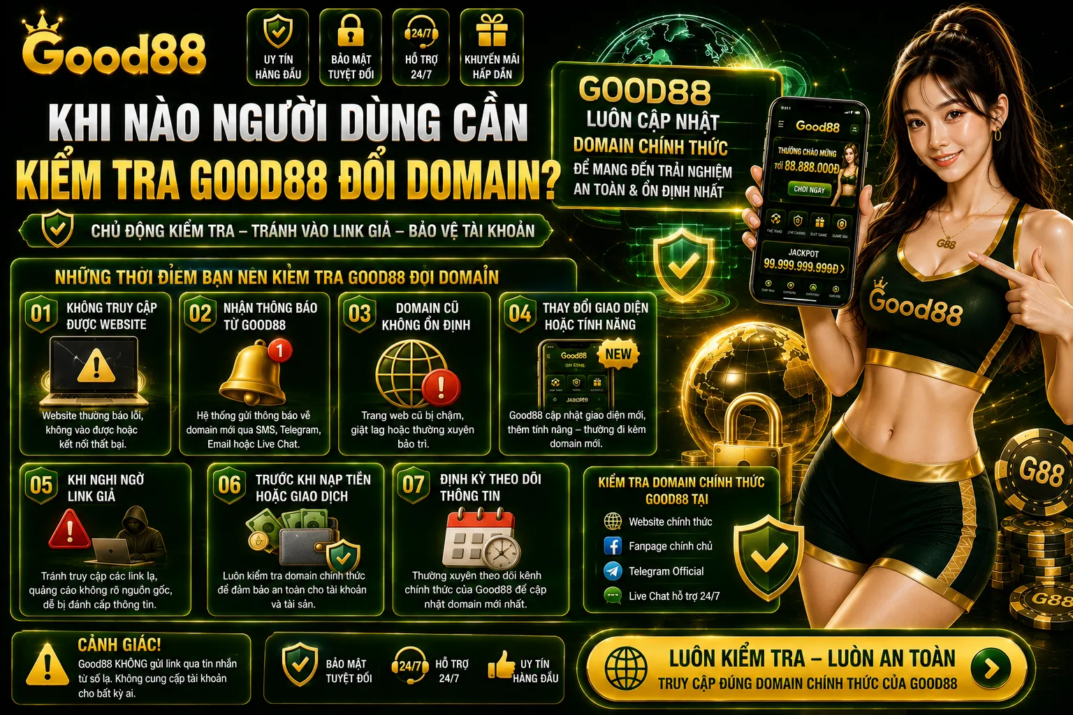 Khi nào người dùng cần kiểm tra Good88 đổi domain?