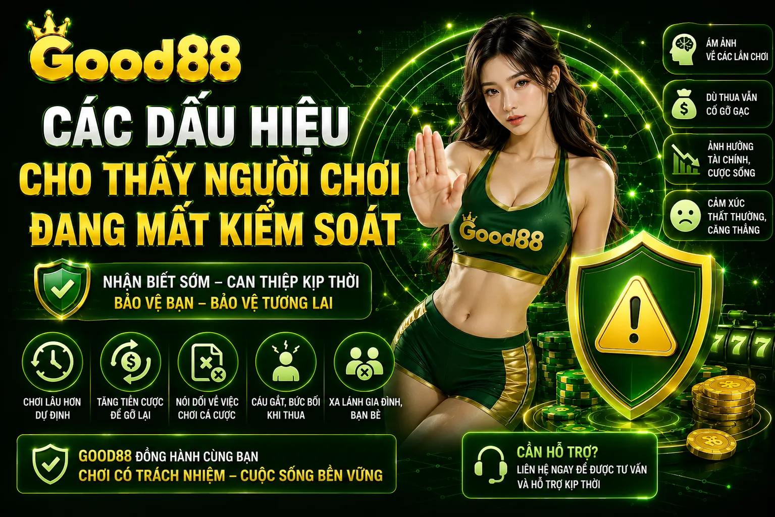 Các dấu hiệu cho thấy người chơi đang mất kiểm soát