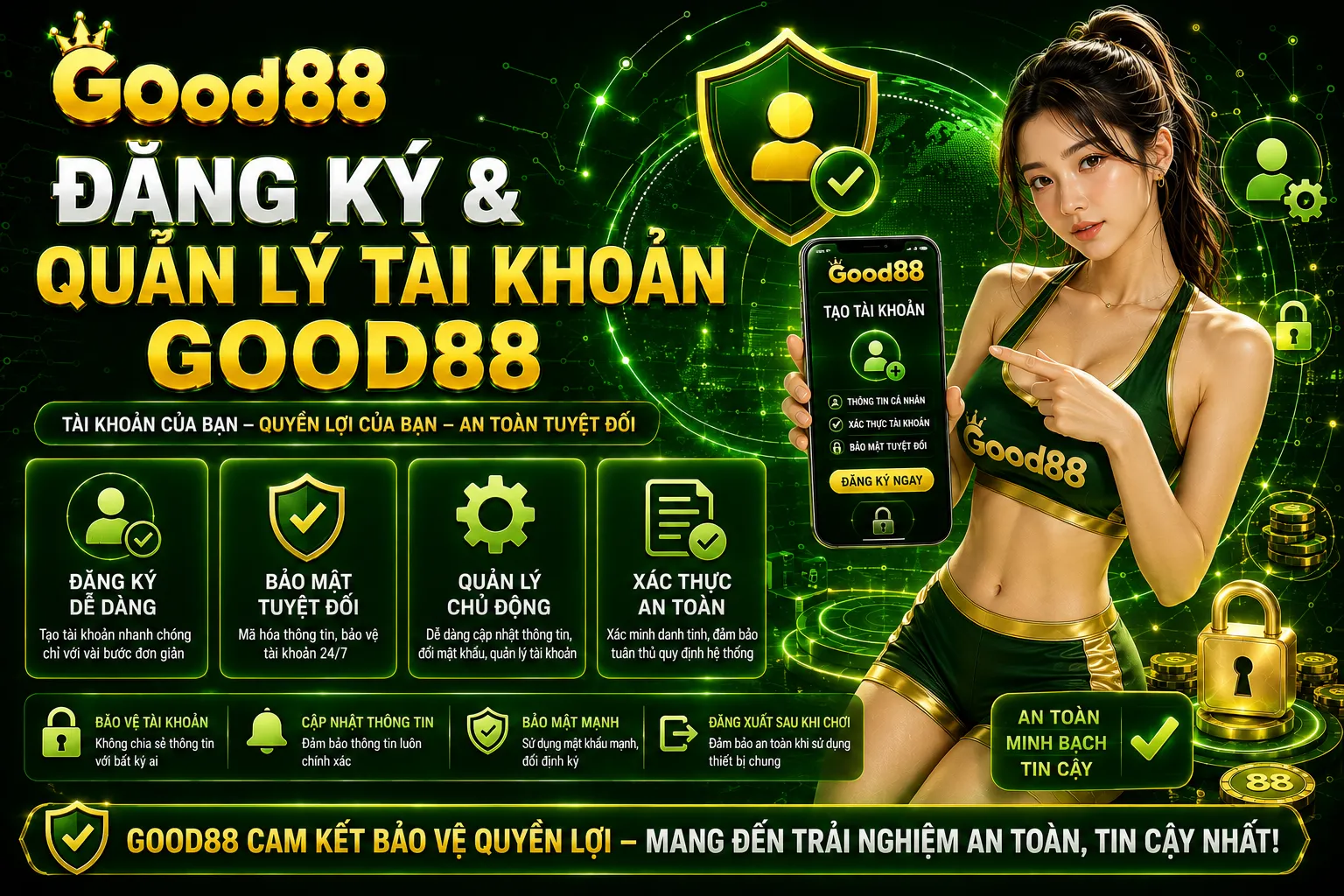 Điều Khoản Sử Dụng Good88: Quyền Và Trách Nhiệm 2 Đăng ký và quản lý tài khoản Good88
