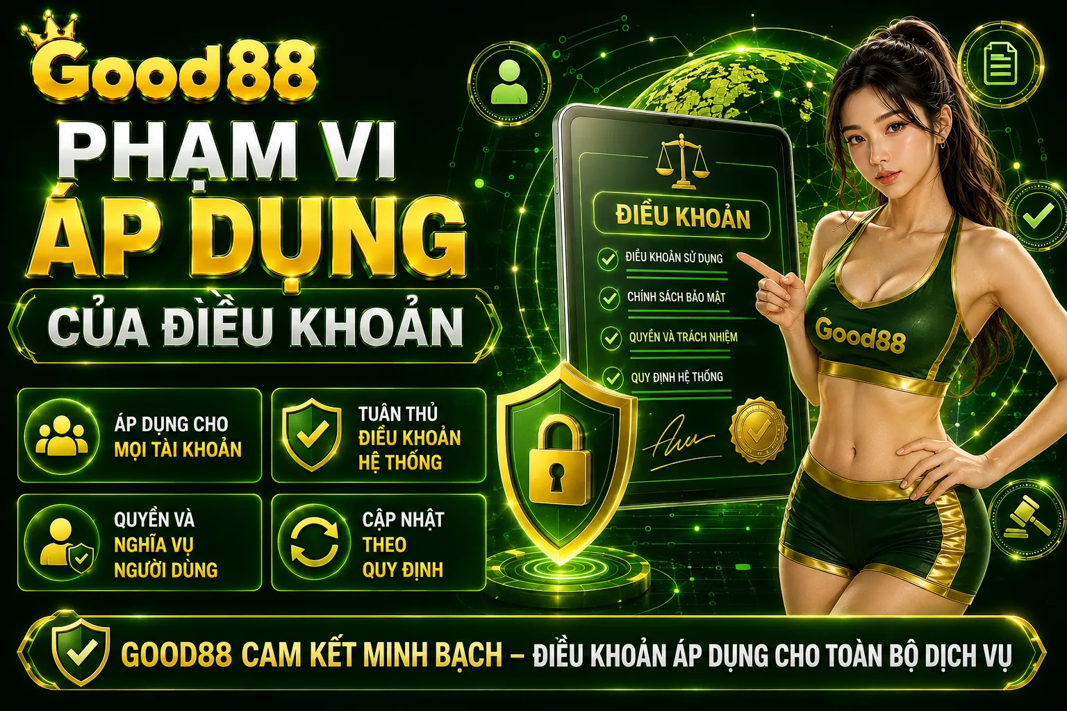 Điều Khoản Sử Dụng Good88: Quyền Và Trách Nhiệm 1 Phạm vi áp dụng của điều khoản
